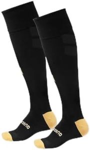 EMPULSE SPORTS High Performance Compression Soccer/Football/Hockey/Tennis/Sports Socks One-Size 7-12 US (BLK)