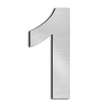 nanlyiau 3in adhesive number Mailbox Numbers Stainless Steel House Numbers door number Adhesive made of solid SUS304 door numbers silver Height 7.5cm/3in(1)