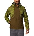 Columbia Men's Inner Limits Jacket, Waterproof Rain Jacket, New Olive/Matcha Spotted Camo, Size S