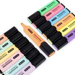 ZEYAR Highlighter, Chisel Tip Marker Pen, AP Certified,Random Colors, Water Based, Quick Dry (12 Colors)