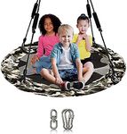 LAEGENDARY Saucer Swing for Kids and Adults - 40 Inch Round Tree Swing, Outdoor Swing