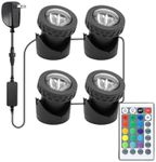 Colored Pond Lights with Timer, RGB