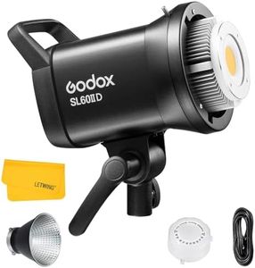 Godox SL60IID 70W COB LED Video Light Daylight, 5600K, 8 FX Effects, 2.4G Wireless, APP Control, Stronger Output, More Slient, Bowens Mount Led Continuous Video Light for Video Recording, Photography