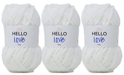 Hello Love - Baby Blanket Yarn 300g - White