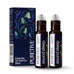 PURETIVE | Sound Sleep Plant Therapy Roll On | Sleep Inducing Roll on | 100% PURE Therapeutic Essential Oil Roll On | Reduce Insomnia, Snoring & Restless Sleep | Pack of 2 | 10 ml Each