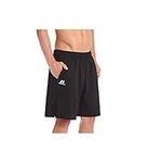 Russell Athletic Team Driven Coaches Shorts - Men's Quick Dry Workout Gym Exercise Sports Active Wear Black