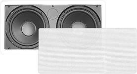 Pyle PDIWS28 Dual 8- Inch In-Wall / In-Ceiling High-Power Subwoofer Speaker System, Dual Voice Coil, Flush Mount, White