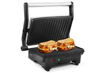 Elite Cuisine EPN-2976 Maxi-Matic Panini 180 Degree Indoor Contact Grill, Black