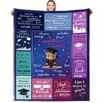 Graduation Gifts, Graduation Gifts for Her Him 50x60 Inch Cozy Throw Blanket College High School Graduation Gift Graduation Blanket Graduation Gifts for Women Men