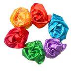 Lattooland Sensory Play Silk | Dance Scarves for Kids 6 Pcs Music Scarves Dance Scarf Play Scarves for Children, Juggling Silk Tricks Scarves (6 Colors, 20" X 20")