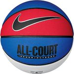 NIKE Unisex - Adult Everyday All Court 8P Deflated Basketball, Game Royal/Black/Metallic Silver/Black, 7