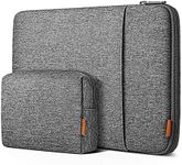 Inateck 360° Protective Laptop Bag Compatible with 16-inch MacBook Pro M3/M2/M1 Pro/Max A2991 A2780 A2485 A2141 2023-2019, Dell XPS 16 Laptop, with Accessory Bag, Gray