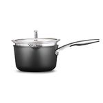 Calphalon 2172311 Premier Sauce Pan with Lid, Aluminum Stainless Steel, Black