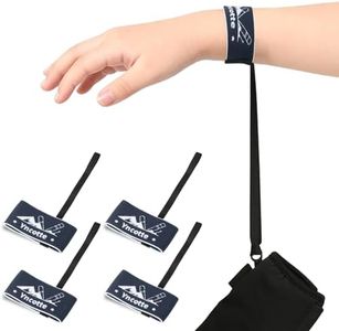 Yncotte Ski Glove Straps, 2 Pairs Kid's Elastic Wrist Handcuff Leash 2-6(70/25 mm)-Adjustable Glove Safety Hanging Accessories for Skiing Snowboarding Mountaineering Winter Outdoor Activities