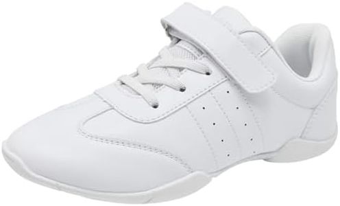 Cheerleading Chaussures De Pom-Pom Girl Blanches pour Filles Chaussures De Cheer Légères pour Femmes Sneakers De Danse Jazz Gymnastique Yoga Compétition