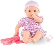 Corolle 9000130300 Mon Grand Poupon Emilie Sucking Thumb, Soft Body Doll with Sleeping Eyes, Can Sit, with Dummy and Cuddle Cloth, Vanilla Fragrance, 36 cm