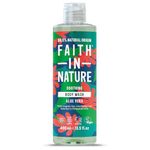 Faith In Nature Natural Aloe Vera Body Wash, Soothing Shower Gel, Vegan and Cruelty Free, No SLS or Parabens, 400 ml