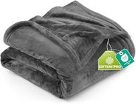 Utopia Bedding Queen Fleece Blanket 228x228cm 300GSM – Soft Fluffy Large Versatile Luxury Decorative Throw For Sofa, Bed & Settees – Cosy Breathable Warm Blanket, All Weather Gift, Grey