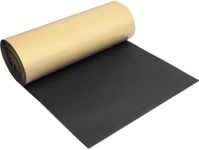 Storystore Foam Rubber Sheet with Adhesive, 12 x 59 x 1/8 Inch Closed Cell Insulation Neoprene Foam Sheet, Multi-Function Soundproof Weatherproof Foam Padding