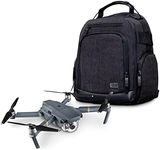 USA Gear Drone Backpack - Drone Case Compatible with DJI Mavic Pro, Spark Mini, Ryze Tello, Yuneec Breeze and More - Customizable Interior, Weather Resistant, Storage for Drone Accessories - Black