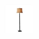 Adesso 1523-01 Stratton Floor Lamp – Lighting Fixture with Black Finish – Smart Outlet Compatible Floor Lamp. Home Improvement Accessories, 62"