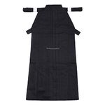 G-LIKE Mens Kendo/Aikido Keikogi Hakama Martial Arts Uniform (Only Black Hakama, L/175)