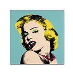 Trademark Fine Art Andy Warhol by Mark Ashkenazi Wall Decor, 24 by 24-Inch