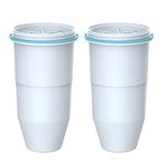 Waterspecialist NSF/ANSI 42 Certified Replacement Water Filters (Pack of 2), Replacement for Pitcher Filters and Dispenser Filters, Reduce TDS, Chlorine, PFOA/PFOS and More