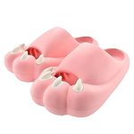 Just Décor Cute Animal Paws Cloud Slides for Girls and Boys Quick Drying Lightweight EVA Thick Soft Shower Sandals Platform Footwear Open Toe Summer Unisex Slippers Pool Spa Shoes for Indoor & Outdoor