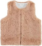 Mud Pie Girls Fur Vest, Tan