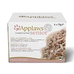 Applaws Complete Wet Cat Food for Senior Adult Cats, Tuna and Chicken Selection in Jelly Tin 6 x 70g