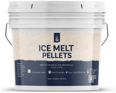 PURE ORIGINAL INGREDIENTS Ice Melt Pellets (1 Gallon) Fast-Acting & Powerful, Safe on Concrete, Asphalt & Wood, Non-Corrosive