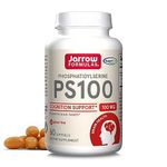 Jarrow Formulas PS100 Phosphatidylserine 100 mg Non-GMO, Soy-Free - 60 Softgels