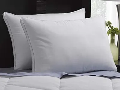 Ella Jayne - Luxury Hotel Pillows King Size Set of 2, Soft Down Alternative Pillows Microfiber Shell, Gel Fiber Fill to Support Side, Stomach, & Back Sleepers, Bed Pillows King Size Set of 2 Soft