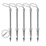 Wolike Fishing Arrow, 5pcs Stainless Steel Fishing Broadheads Bowfishing Darts Hunting Arrow Heads Point Tips for Hunting Pro Slingshot Catapult Target Game(15cm/5.9”)