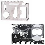 Prostuff.in® Combo Of Multi-Purpose Credit Card Size 11 In 1 Small Silver Wallet Ninja Pocket & 18 In 1 Small Black Wallet Ninja Pocket Tool