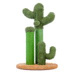 PAWZ Road Cactus Scratching Posts, Creative Cat Tree design, 3 Posts in 1 Set, Brown, L 68.5cm