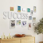 RANDOM Photo Frame For Wall Set of 10 3D Collage photo frames with SUCCESS Plaque For Home Decoration, Wall Decor (8"X10"=5pcs,6"x8"=5pcs)