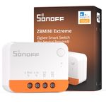 SONOFF ZBMINIL2 Zigbee Smart Switch, No Neutral Required, Mini Relay Module for Light Switch, 2-Way Control, Works with Alexa & Google Home, Requires Zigbee Hub