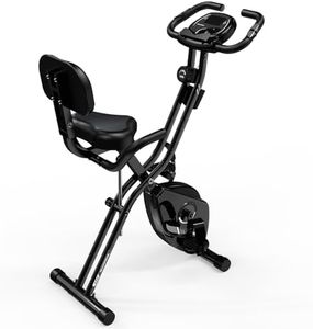 GEARSTONE Cyclette,Bicicletta magnetica pieghevole,Bicicletta da fitness,Trainer indoor pieghevole per allenamento cardio a casa,Sensore del polso,Supporto per telefono