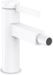 hansgrohe Finoris 76200700 Bidet Mixer with Push-Open Drainer, Matte White