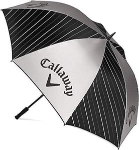 Callaway Parapluie Uv (2020), 64-Pouces 5920006 , Mixte Adulte, Noir/Argent/Blanc, Taille Unique