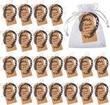 50 Pieces Lucky Horseshoes Wedding Favors Rustic Craft Horseshoe Gifts with Kraft Tags Cast Iron Horseshoe Favors for Birthday Wedding Baby Shower Western Party Decorations