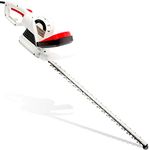 NETTA Hedge Trimmer Cutter - 710W High Power with 66cm Long Diamond Cutting Blade, 180° Rotating Handle, 2-Way Safety Switch, Cuts Up To 24mm Branches - 10M Power Cable