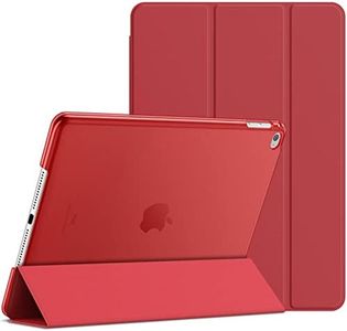 JETech Case for iPad Air 2 (Not for iPad Air 1st Edition), Smart Cover Auto Wake/Sleep (Red)