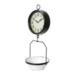 Creative Co-Op White Decorative Reproduction Scale Wall Clock