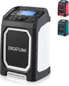 DigiFunk Work Site Radio – Portable Heavy-Duty Jobsite Speaker