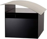 Sandleford Ripple Letterbox, Black/Silver