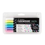 Tombow 56448 Fudenosuke Brush Pens, Pastel, 6-Pack