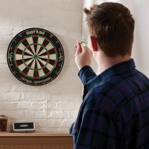 Viper Shot King Steel Tip Dartboard – Regulation Size, Staple-Free Bullseye